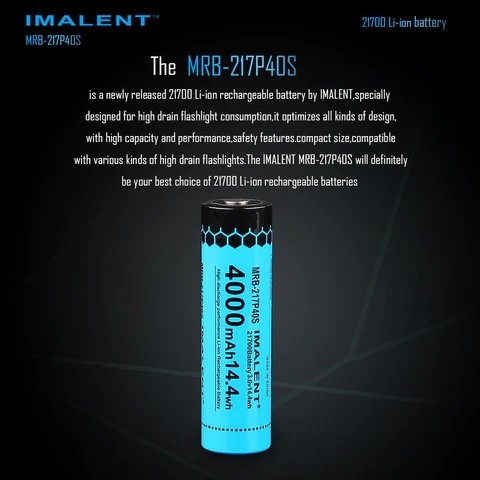MRB-217P40S High-Capacity 21700 Battery - 4000mAh for MS06 and MS06W