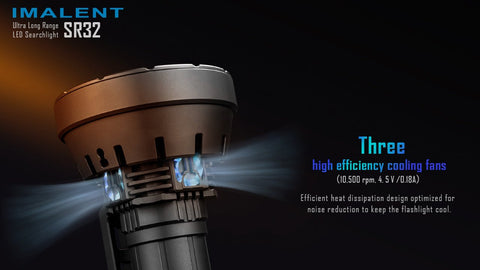 SR32 World's brightest flashlight 120000 lumens